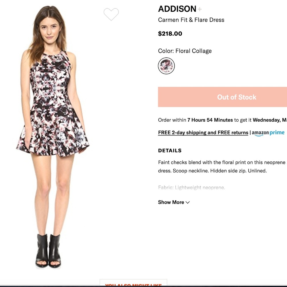 ADDISON Carmen Fit & Flare Dress